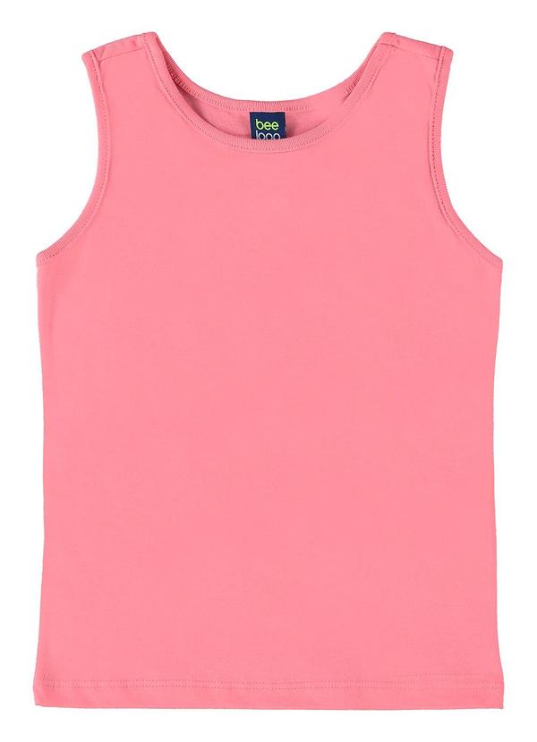 Bee Loop - Regata em Meia Malha para Menina Rosa