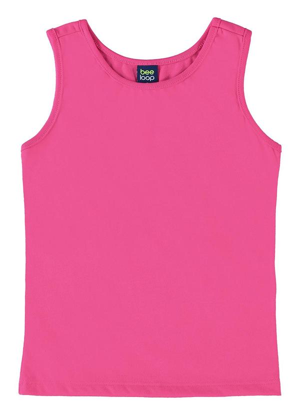 Bee Loop - Regata em Meia Malha para Menina Rosa