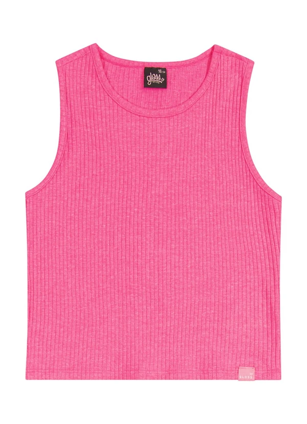 Gloss - Regata em Ribana Canelada Juvenil Rosa 5