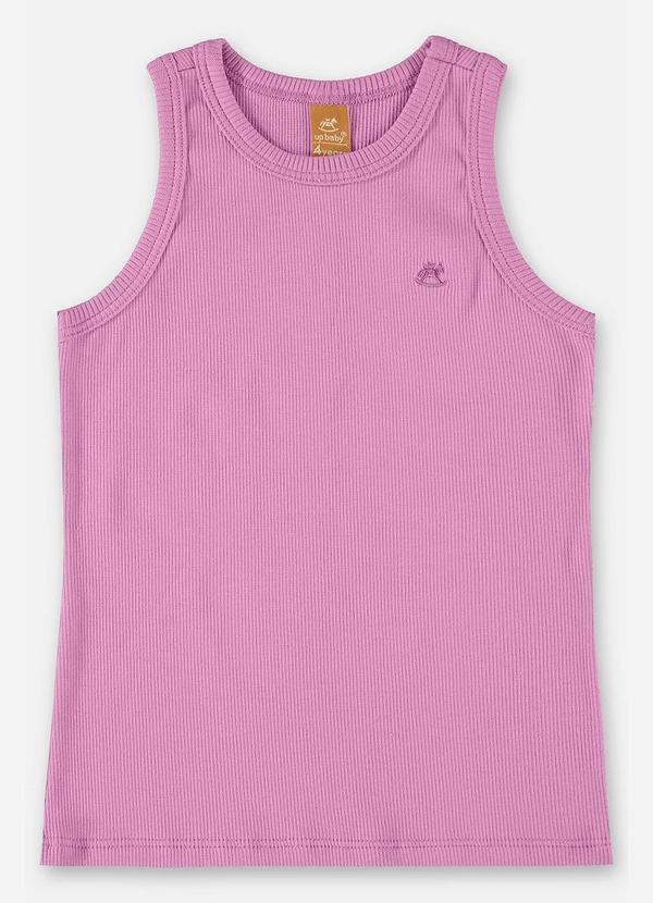 Up Baby - Regata Infantil Básica para Menina Roxo