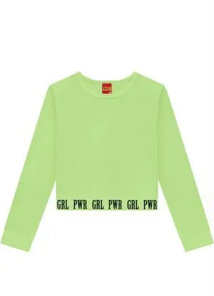 Kyly - Blusa Infantil MeninaVerde - KYLY
