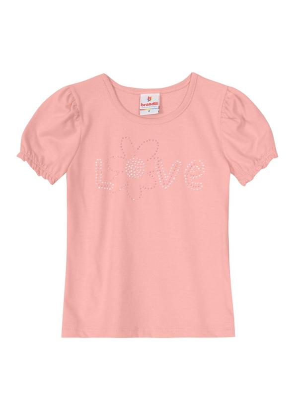 Brandili - Blusa Infantil Menina em Malha  Rosa 3