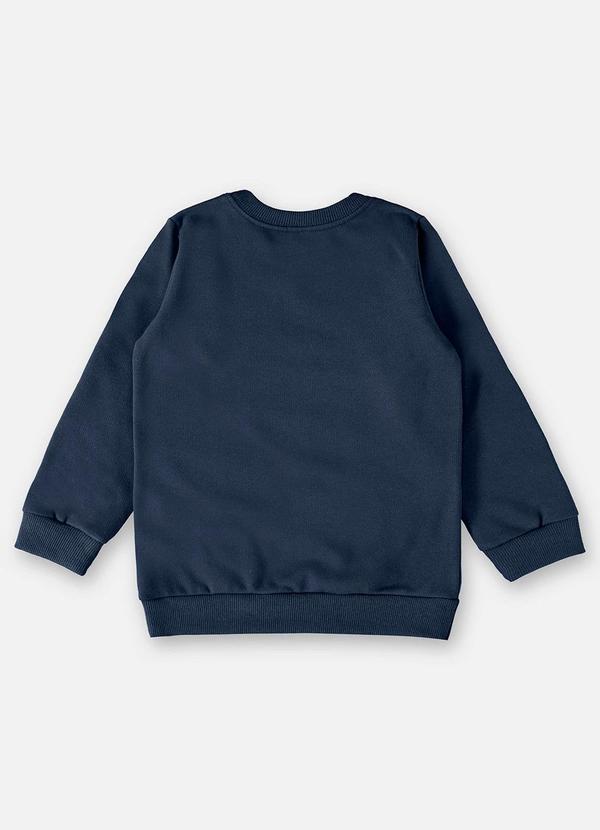 Up Baby - Blusão Básico em Moletom Infantil Azul 2