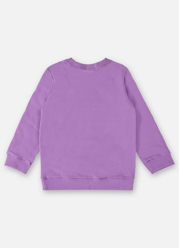 Up Baby - Blusão Básico em Moletom Infantil Roxo 2