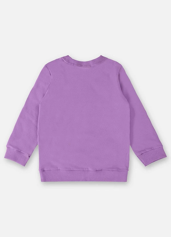 Up Baby - Blusão Básico em Moletom Infantil Roxo 2