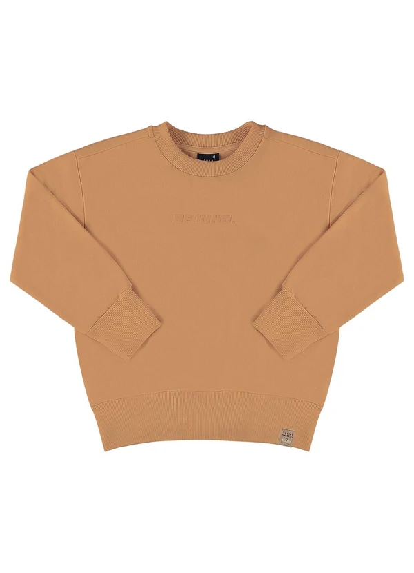 Gloss - Blusão Básico em Moletom Juvenil Marrom 3