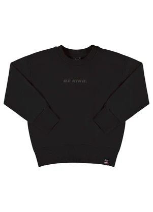 Gloss - Blusão Básico em Moletom Juvenil Preto - GLOSS