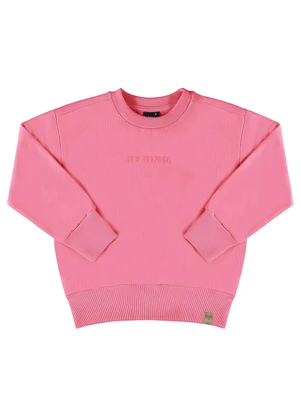 Gloss - Blusão Básico em Moletom Juvenil Rosa - GLOSS