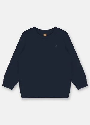 Up Baby - Blusão Básico Infantil Menina Azul - UP BABY