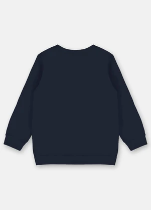 Up Baby - Blusão Básico Infantil Menina Azul - UP BABY