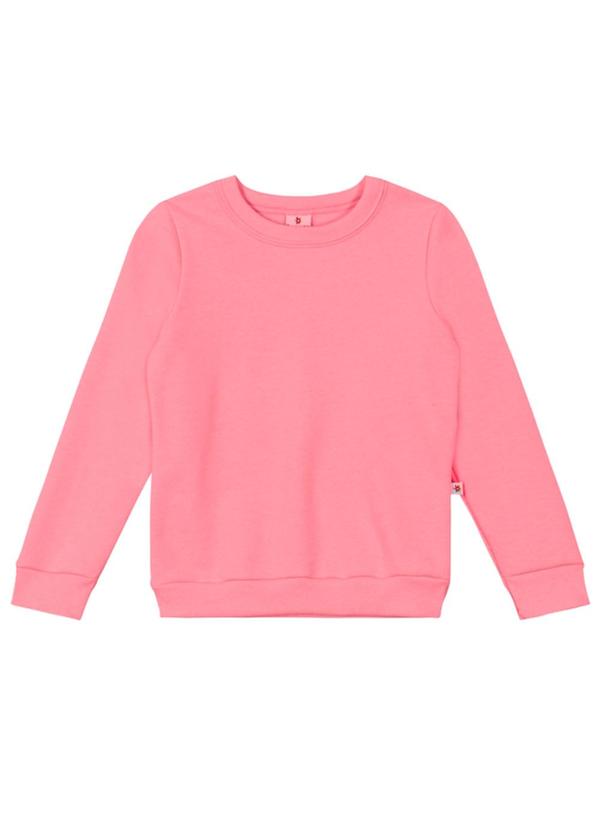 Brandili - Blusão Básico Infantil Menina Rosa