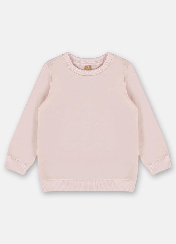 Up Baby - Blusão Básico Infantil Menina Rosa