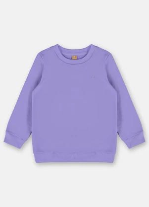 Up Baby - Blusão Básico Infantil Menina Roxo - UP BABY