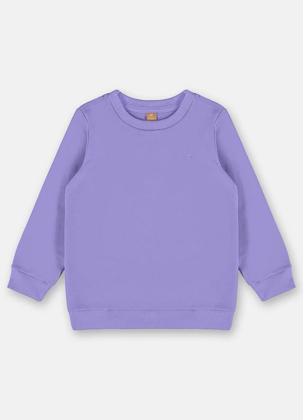Up Baby - Blusão Básico Infantil Menina Roxo