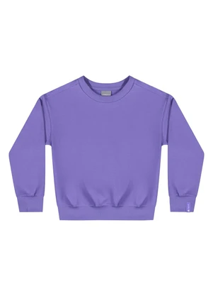 Quimby - Blusão Básico para Menina Roxo - QUIMBY