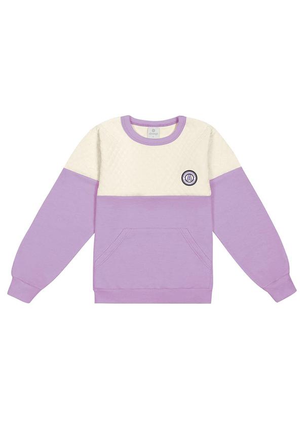 Abrange - Blusão Color Block Lilás