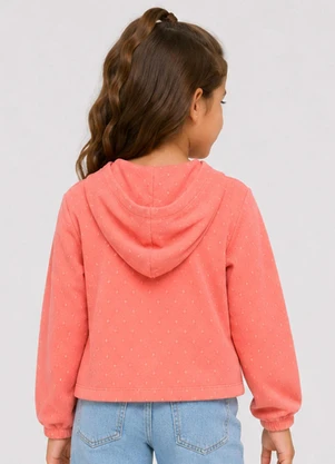 Select - Blusão com Capuz Feminino Infantil Rosa - SELECT