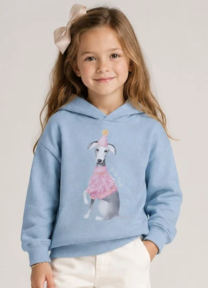 Trick Nick - Blusão com Capuz Infantil Feminino Azul - TRICK NICK