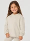 Select - Blusão com Capuz Infantil Feminino Rosa - variação: Bege