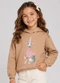 Trick Nick - Blusão com Capuz Infantil Feminino Marrom - variação: Marrom