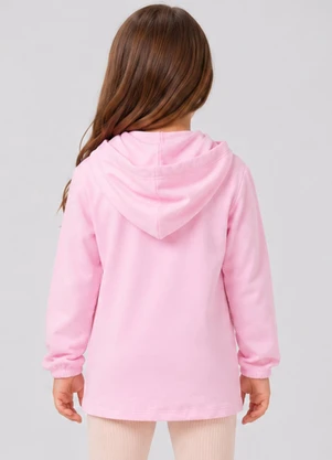 Select - Blusão com Capuz Infantil Feminino Rosa - SELECT