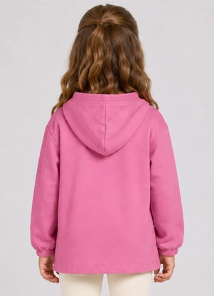 Select - Blusão com Capuz Infantil Feminino Rosa - SELECT