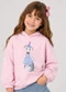 Trick Nick - Blusão com Capuz Infantil Feminino Marrom - variação: Rosa