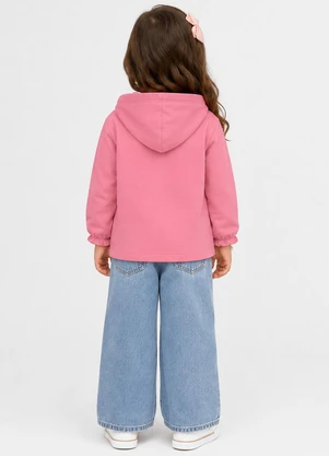 Select - Blusão com Capuz Infantil Feminino Rosa - SELECT