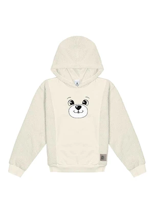 Abrange - Blusão com Capuz Pelo Bege - ABRANGE