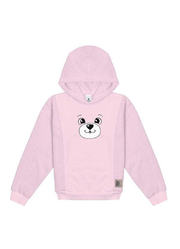 Abrange - Blusão com Capuz Pelo Rosa