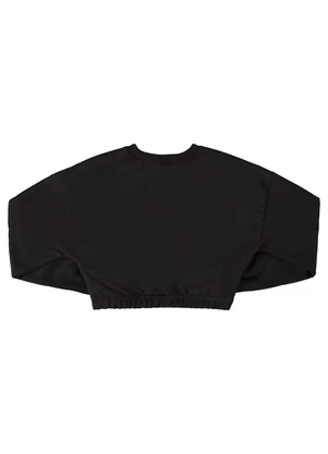 Gloss - Blusão Cropped Básico Juvenil Preto - GLOSS