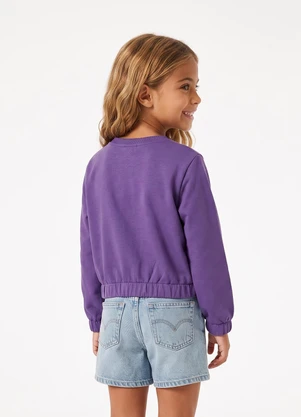 Marisol - Blusão Cropped com Repelência a Água Roxo - MARISOL