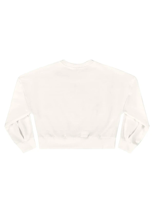 Quimby - Blusão Cropped para Menina Bege 4