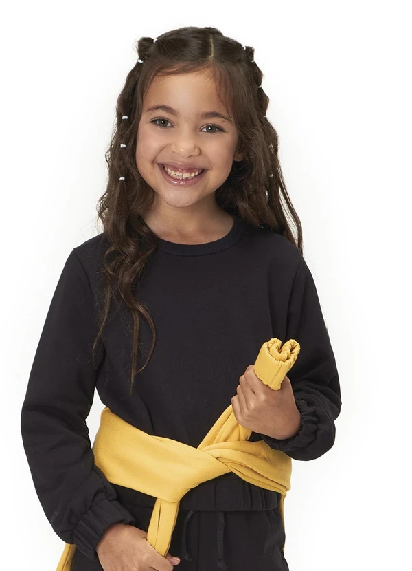 Marisol - Blusão Cropped Repelente a Água Preto