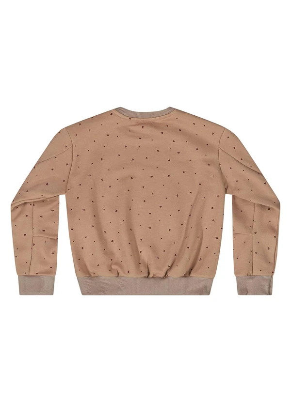 Quimby - Blusão em Molecotton para Menina Marrom 4