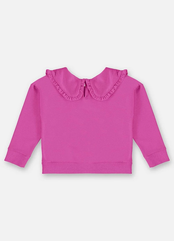 Up Baby - Blusão em Moletom Infantil Menina Roxo 4