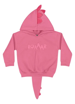 Quimby - Blusão em Moletom Unissex Bebê Rosa - QUIMBY