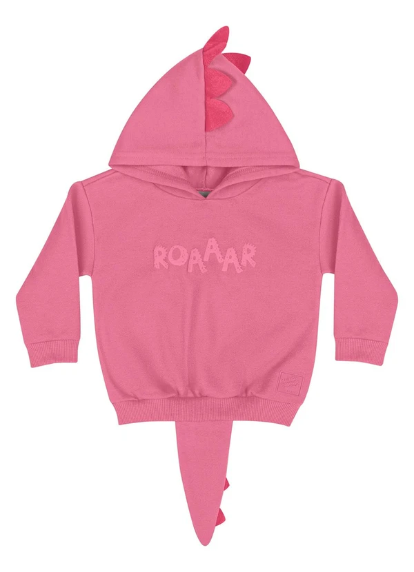 Quimby - Blusão em Moletom Unissex Bebê Rosa