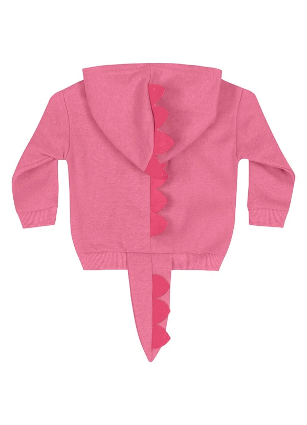 Quimby - Blusão em Moletom Unissex Bebê Rosa 2