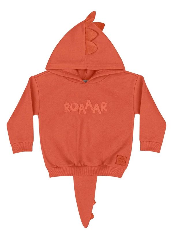 Quimby - Blusão em Moletom Unissex Bebê Vermelho