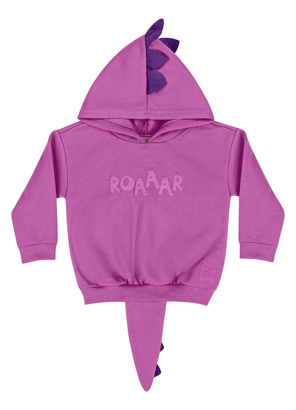 Quimby - Blusão em Moletom Unissex para Bebê Roxo