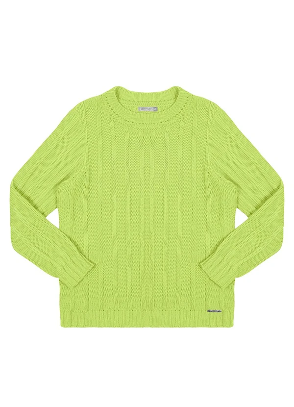 Alakazoo - Blusão em Tricô com Textura Listras Verde 3