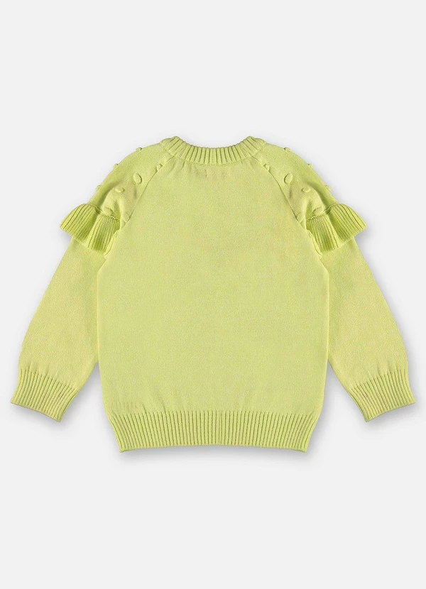 Up Baby - Blusão em Tricô Infantil Menina Verde 4