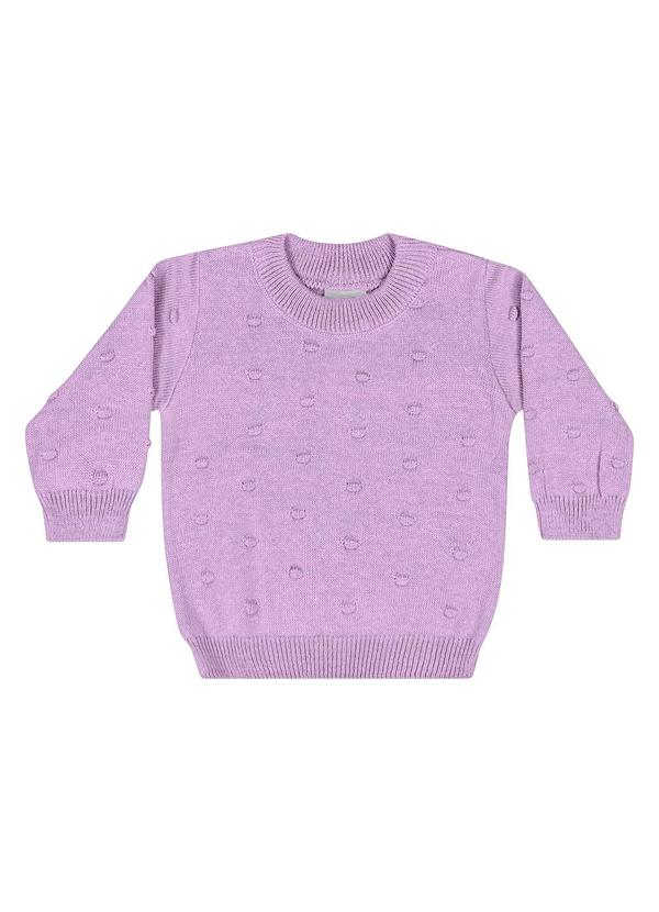Quimby - Blusão em Tricô para Bebê Menina Roxo