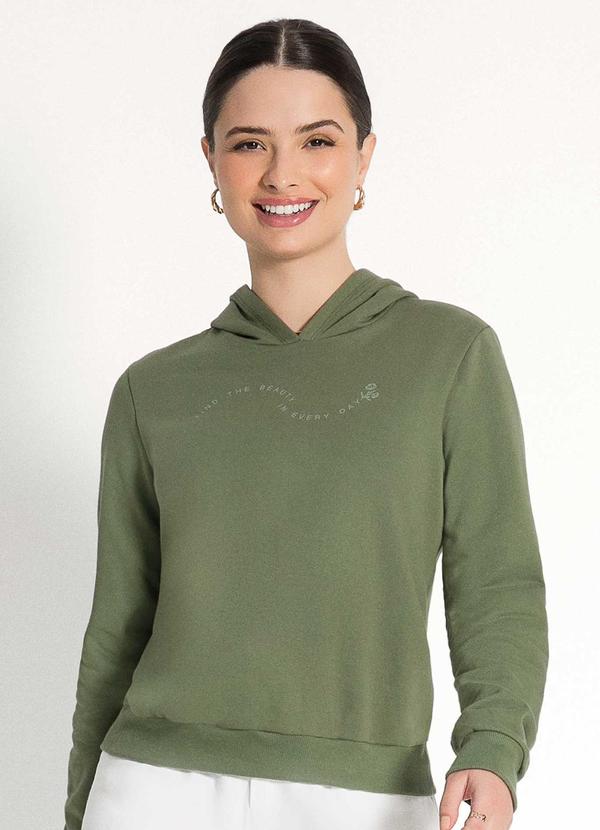 Habana - Blusão Feminina Adulto Estiloso e Moderno Verde
