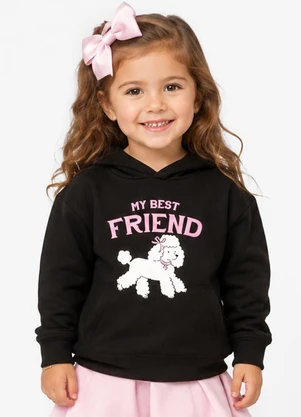 Select - Blusão Infantil com Estampa Preto - SELECT