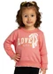 Marlan - Blusão Infantil em Moletom Felpado Rosa - variação: Rosa