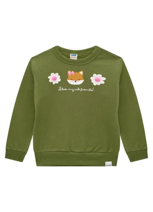 Marlan - Blusão Infantil em Moletom Felpado Verde - MARLAN