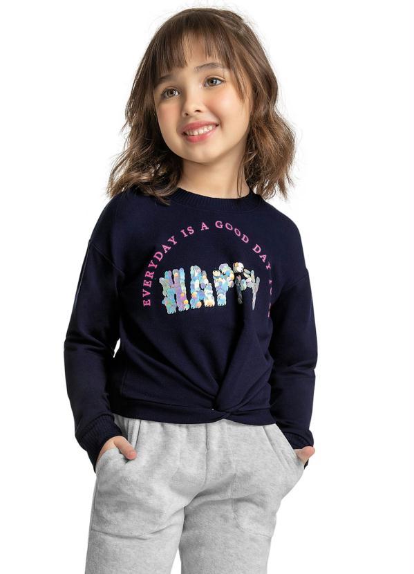 Trick Nick - Blusão Infantil Feminino Happy Azul
