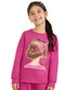 Marlan - Blusão Infantil Menina em Moletom Felpado Rosa - variação: Rosa